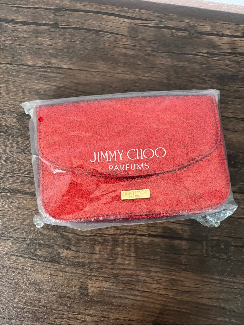 New red glitter handbag purse